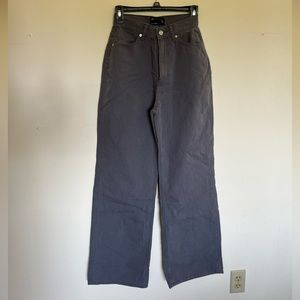 Gray High Waisted Loose Fit Jeans
